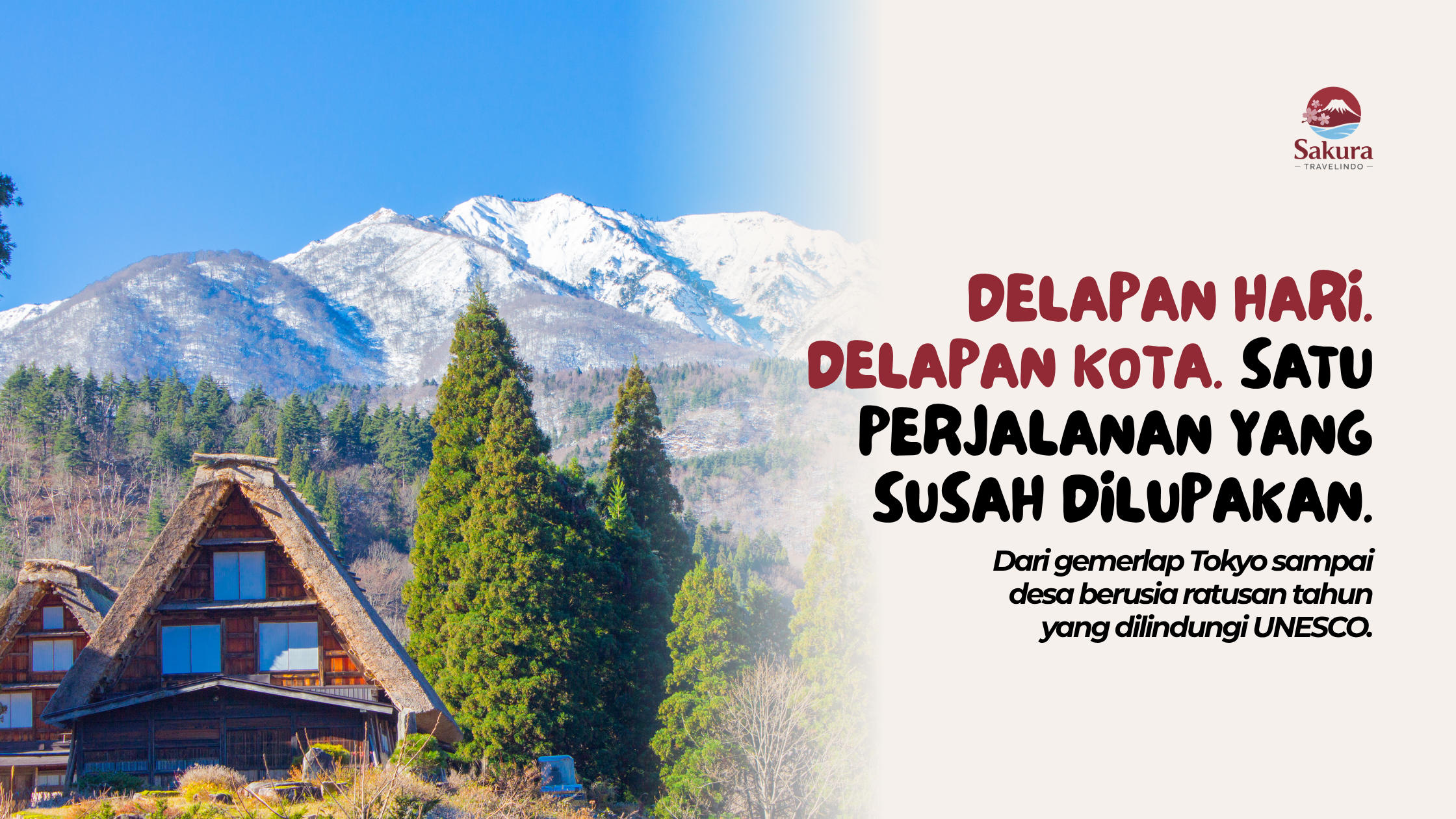 8D Amazing Japan Shirakawago + Yokohama & Lake Ashi Cruise